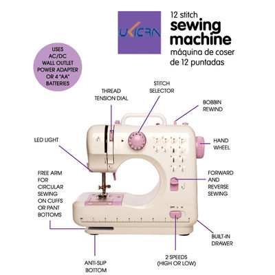 Machine à coudre automatique de chemise de poche pour le ménage avec sortie CE UFR-705 DC 6V/1200mA