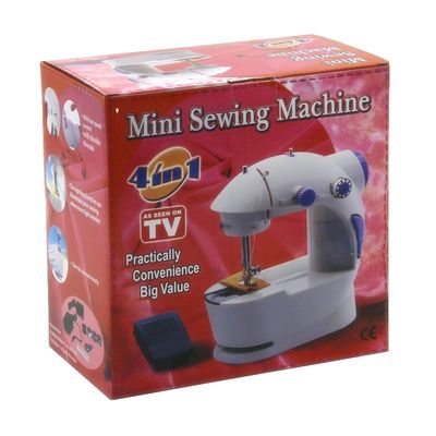 Mini machine à coudre électrique à couture à serrure à couture avec longueur de couture réglable