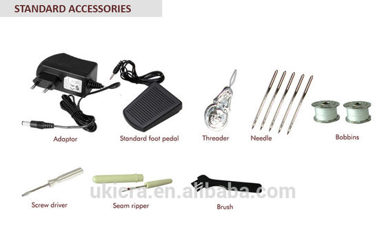214X134X253MM Flat-Bed Butterfly Overlock Machine à coudre pour le ménage Parfait pour la maison