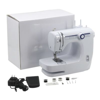 Machine à coudre en cuir à double aiguille portable pour tissus tricotés