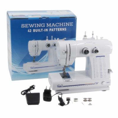 Machine à coudre portable à plateau à longueur de point réglable pour la couture à boutons